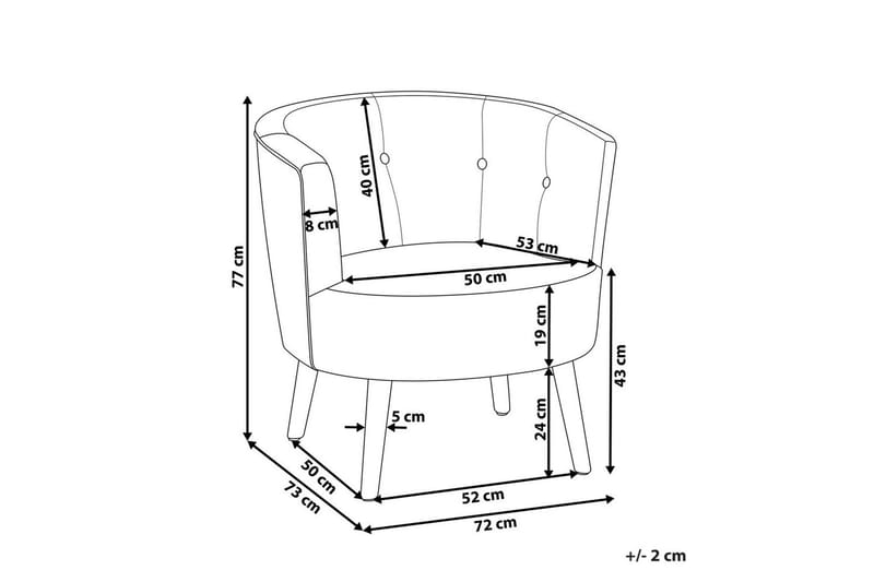 Nojatuoli Odenzen Valkoinen/vaalea puu - Valkoinen/vaalea puu - Huonekalut - Tuoli & nojatuoli - Nojatuoli & lepotuoli