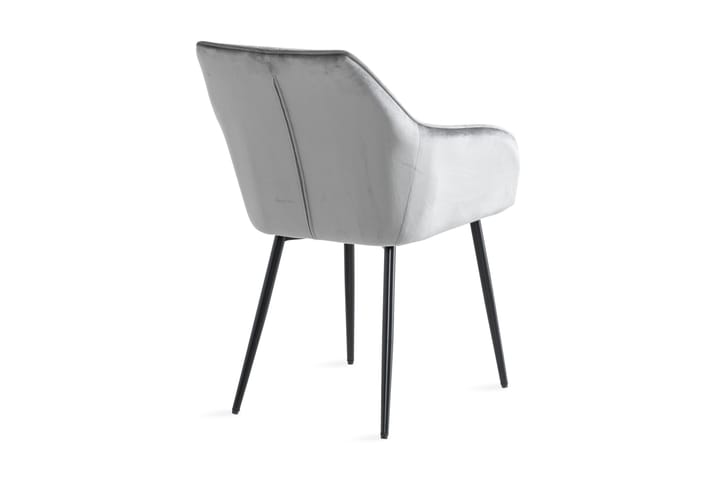 Nojatuoli Olingdal - Harmaa/Musta - Ruokapöydän tuolit - Meikkituoli - Käsinojallinen tuoli
