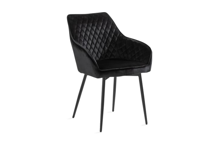 Nojatuoli Olingdal - Musta/Musta - Meikkituoli - Käsinojallinen tuoli - Ruokapöydän tuolit