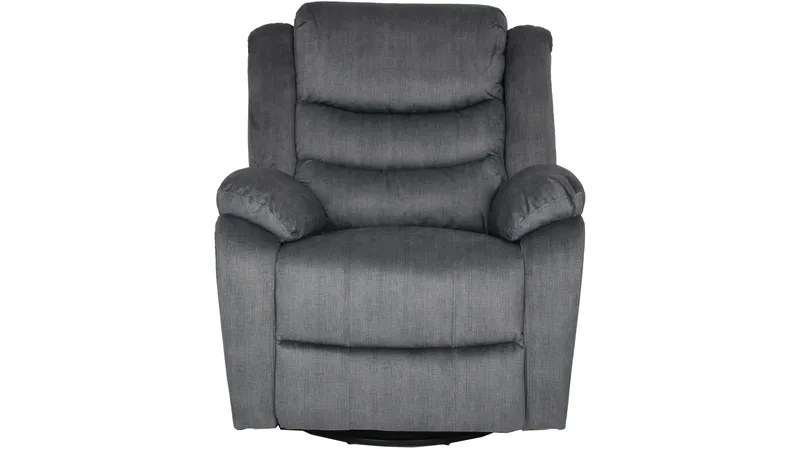 Olvani recliner-nojatuoli kankaasta, manuaalinen - Harmaa - Huonekalut - Tuoli & nojatuoli - Nojatuoli & lepotuoli - Mekanismituoli