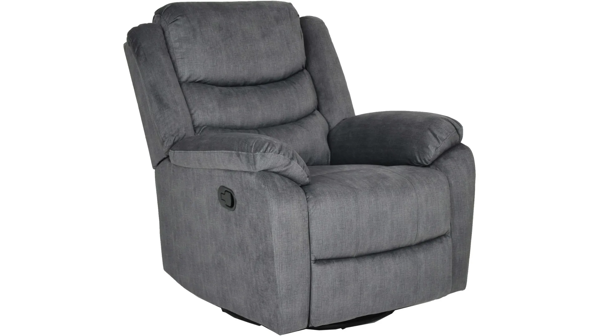 Olvani recliner-nojatuoli kankaasta, manuaalinen - Harmaa