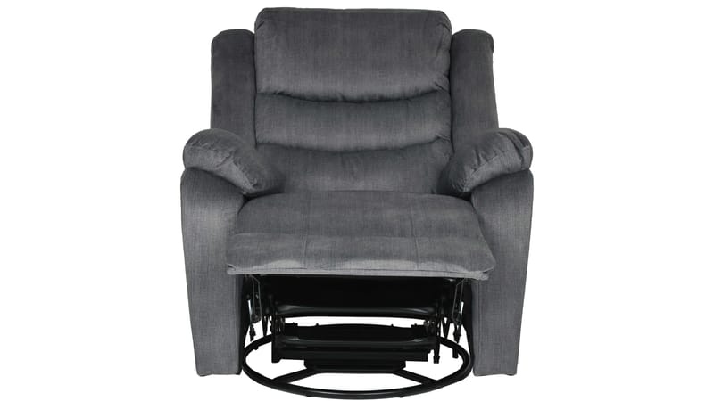 Olvani recliner-nojatuoli kankaasta, manuaalinen - Harmaa - Huonekalut - Tuoli & nojatuoli - Nojatuoli & lepotuoli - Mekanismituoli