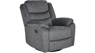 Olvani recliner-nojatuoli kankaasta, manuaalinen - Harmaa - Huonekalut - Tuoli & nojatuoli - Nojatuoli & lepotuoli - Mekanismituoli
