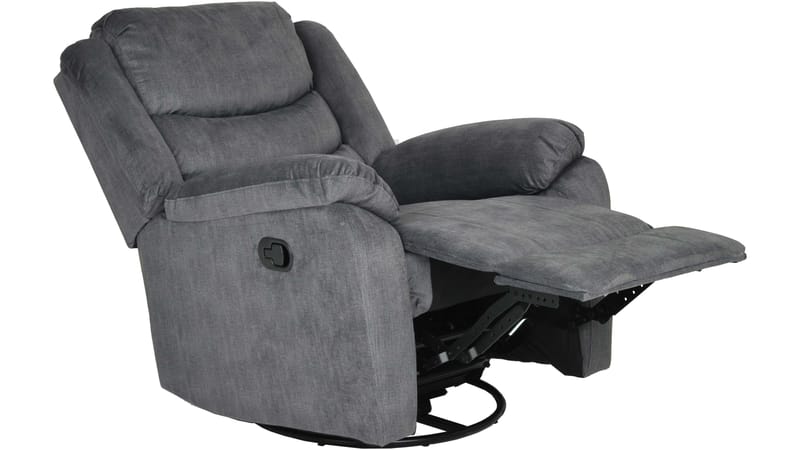 Olvani recliner-nojatuoli kankaasta, manuaalinen - Harmaa - Huonekalut - Tuoli & nojatuoli - Nojatuoli & lepotuoli - Mekanismituoli