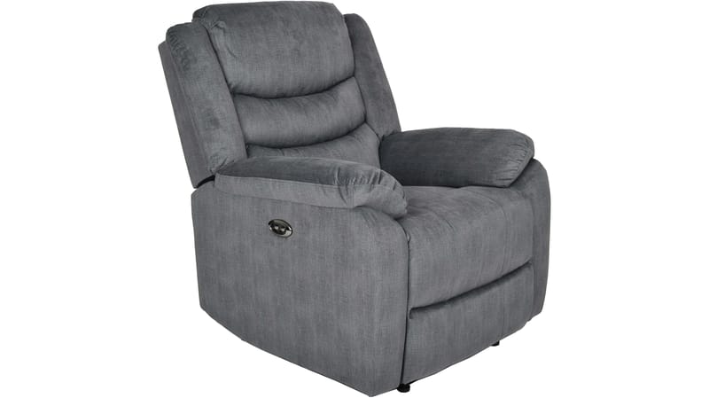 Olvani recliner-nojatuoli kankaasta, sähköinen - Harmaa - Huonekalut - Tuoli & nojatuoli - Nojatuoli & lepotuoli - Mekanismituoli