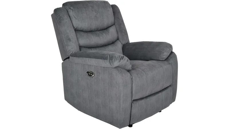 Olvani recliner-nojatuoli kankaasta, sähköinen - Harmaa - Huonekalut - Tuoli & nojatuoli - Nojatuoli & lepotuoli - Mekanismituoli