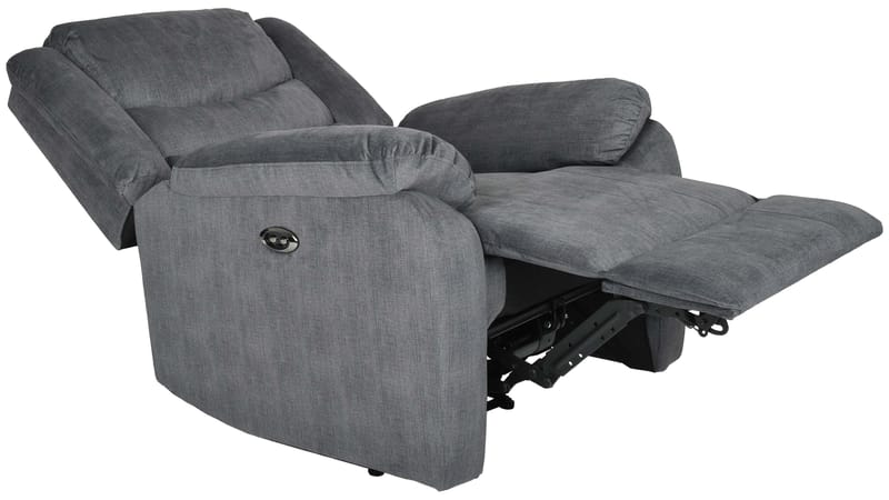 Olvani recliner-nojatuoli kankaasta, sähköinen - Harmaa - Huonekalut - Tuoli & nojatuoli - Nojatuoli & lepotuoli - Mekanismituoli