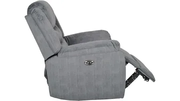 Olvani recliner-nojatuoli kankaasta, sähköinen - Harmaa - Huonekalut - Tuoli & nojatuoli - Nojatuoli & lepotuoli - Mekanismituoli