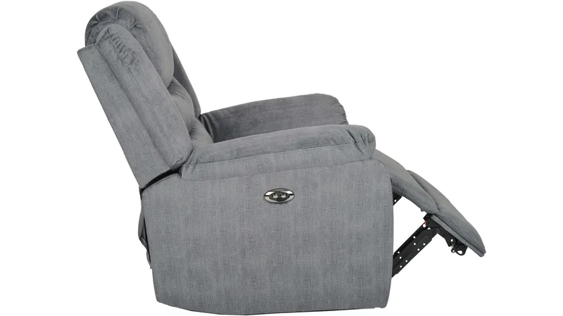 Olvani recliner-nojatuoli kankaasta, sähköinen - Harmaa - Huonekalut - Tuoli & nojatuoli - Nojatuoli & lepotuoli - Mekanismituoli