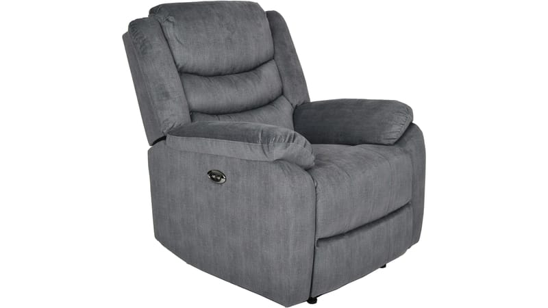 Olvani recliner-nojatuoli kankaasta, sähköinen, Harmaa
