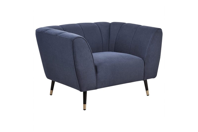 Nojatuoli Orsta - Sininen, musta, kulta - Huonekalut - Tuoli & nojatuoli - Nojatuoli & lepotuoli