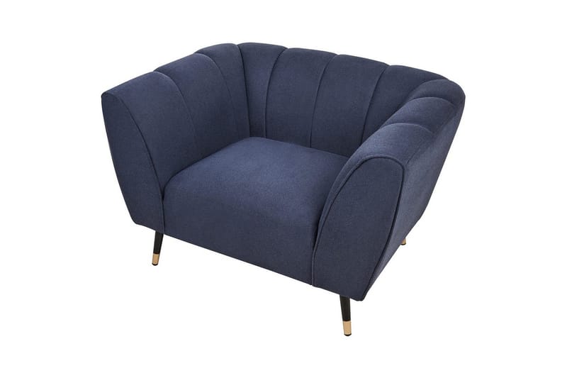 Nojatuoli Orsta - Sininen, musta, kulta - Huonekalut - Tuoli & nojatuoli - Nojatuoli & lepotuoli