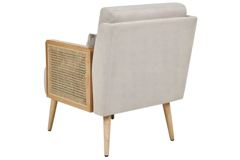 Nojatuoli Orum - Beige, vaalea puu - Huonekalut - Tuoli & nojatuoli - Nojatuoli & lepotuoli