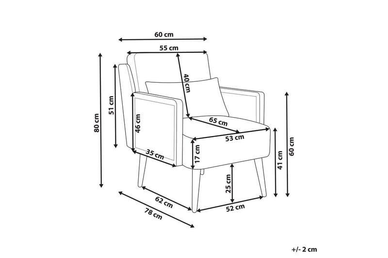 Nojatuoli Orum - Beige, vaalea puu - Huonekalut - Tuoli & nojatuoli - Nojatuoli & lepotuoli