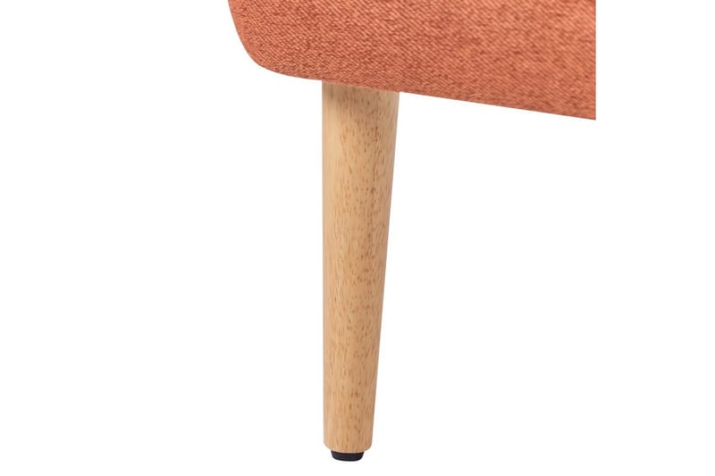 Nojatuoli Orum - Oranssi, vaalea puu - Huonekalut - Tuoli & nojatuoli - Nojatuoli & lepotuoli