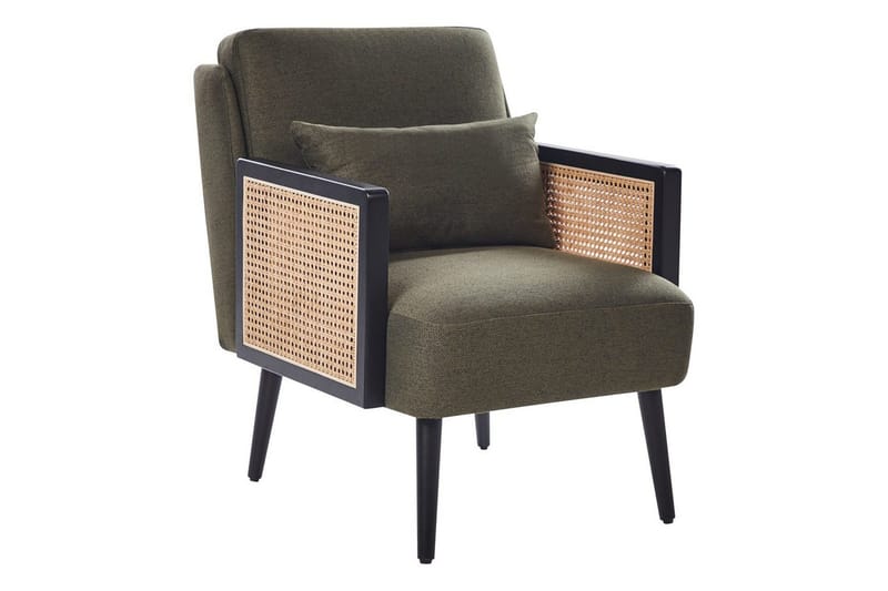 Nojatuoli Orum, Vihreä, vaalea puu, musta