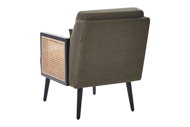 Nojatuoli Orum - Vihreä, vaalea puu, musta - Huonekalut - Tuoli & nojatuoli - Nojatuoli & lepotuoli