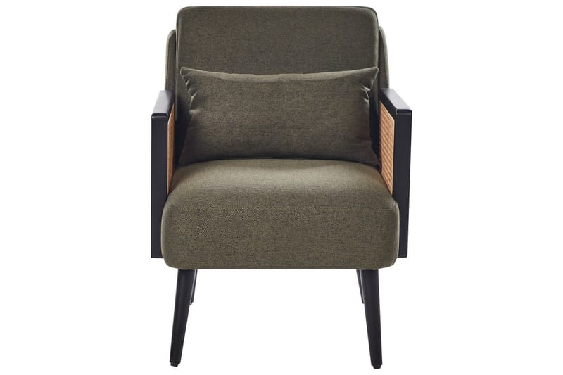 Nojatuoli Orum - Vihreä, vaalea puu, musta - Huonekalut - Tuoli & nojatuoli - Nojatuoli & lepotuoli