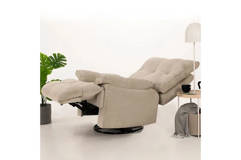 Osmara Sähköinen recliner-nojatuoli - Kermanvalkoinen - Huonekalut - Tuoli & nojatuoli - Nojatuoli & lepotuoli - Makuutuoli & divaanituoli