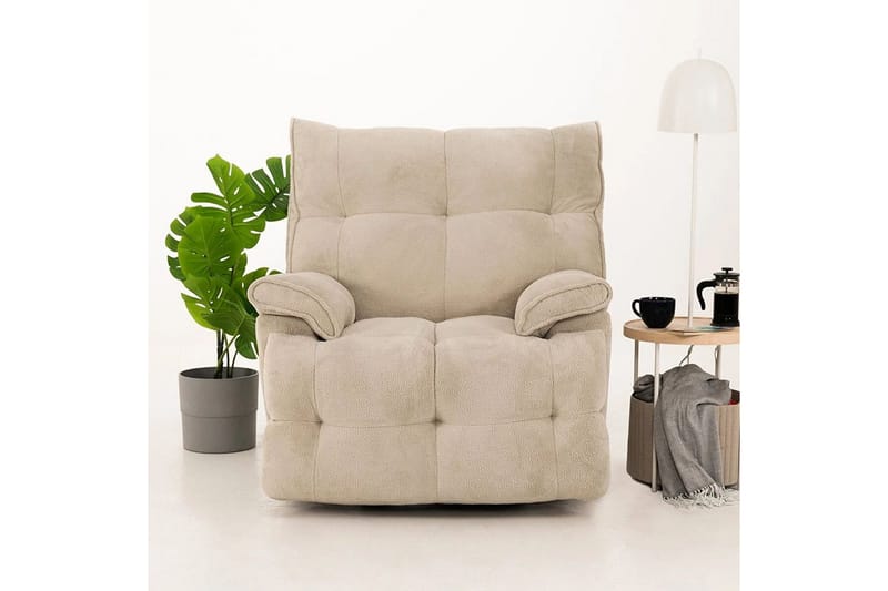 Osmara Sähköinen recliner-nojatuoli - Kermanvalkoinen - Huonekalut - Tuoli & nojatuoli - Nojatuoli & lepotuoli - Makuutuoli & divaanituoli
