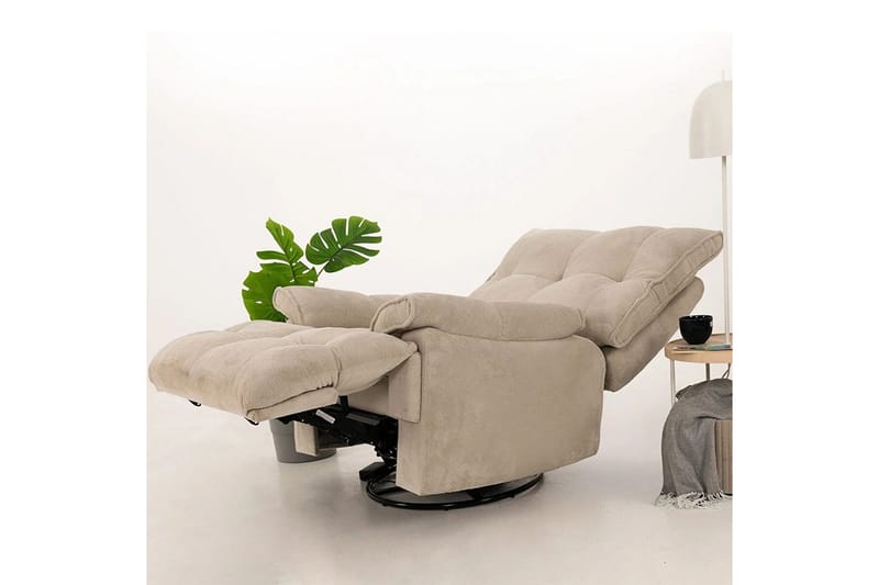 Osmara Sähköinen recliner-nojatuoli - Kermanvalkoinen - Huonekalut - Tuoli & nojatuoli - Nojatuoli & lepotuoli - Makuutuoli & divaanituoli