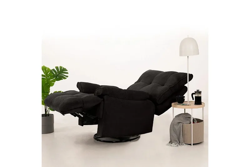 Osmara Sähköinen recliner-nojatuoli - Musta - Huonekalut - Tuoli & nojatuoli - Nojatuoli & lepotuoli - Mekanismituoli