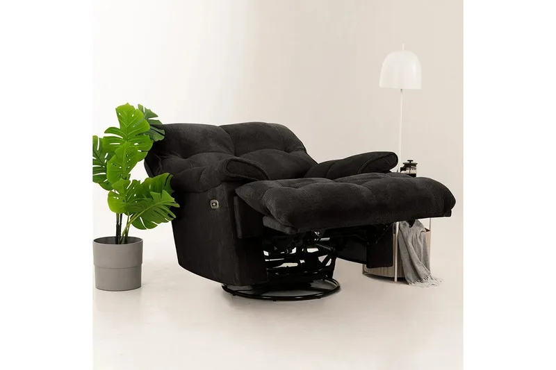 Osmara Sähköinen recliner-nojatuoli - Musta - Huonekalut - Tuoli & nojatuoli - Nojatuoli & lepotuoli - Mekanismituoli