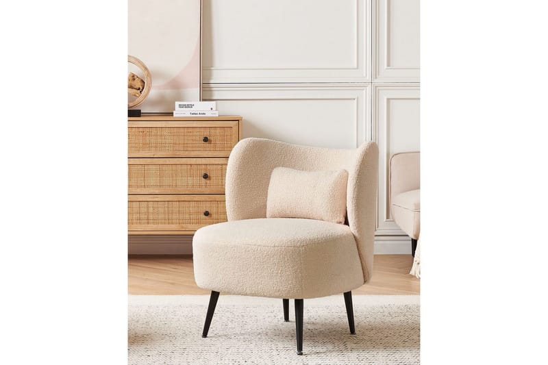 Nojatuoli Otsby - Beige, musta - Huonekalut - Tuoli & nojatuoli - Nojatuoli & lepotuoli