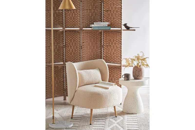 Nojatuoli Otsby II Beige/vaalea puu - Beige/vaalea puu - Huonekalut - Tuoli & nojatuoli - Nojatuoli & lepotuoli