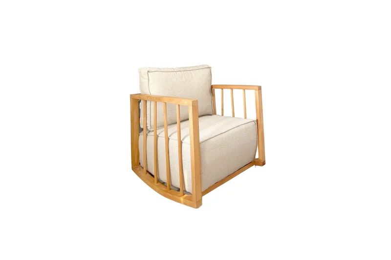 Patra Teddy Nojatuoli - Valkoinen - Huonekalut - Tuoli & nojatuoli - Pyörivät tuolit & keinutuoli