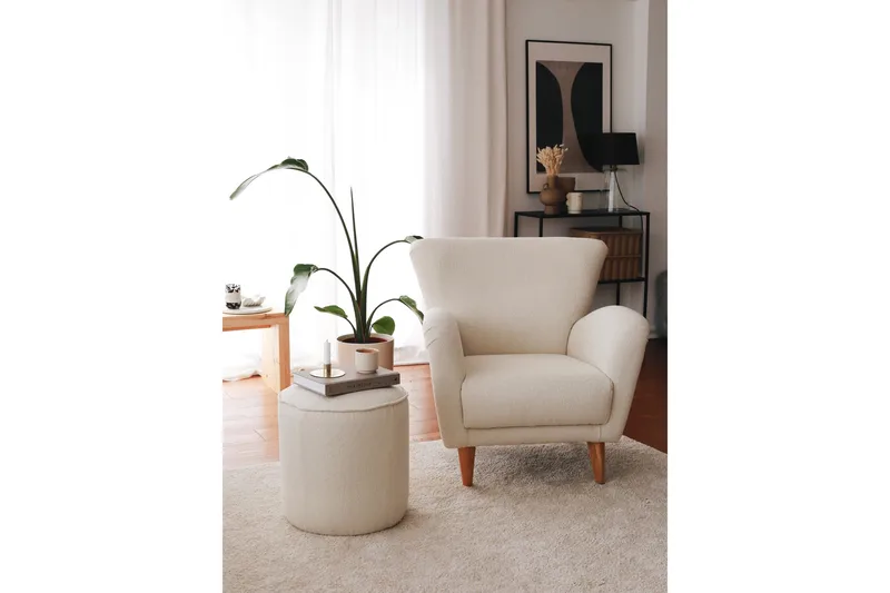 Patwa Teddy Nojatuoli Valkoinen, Valkoinen