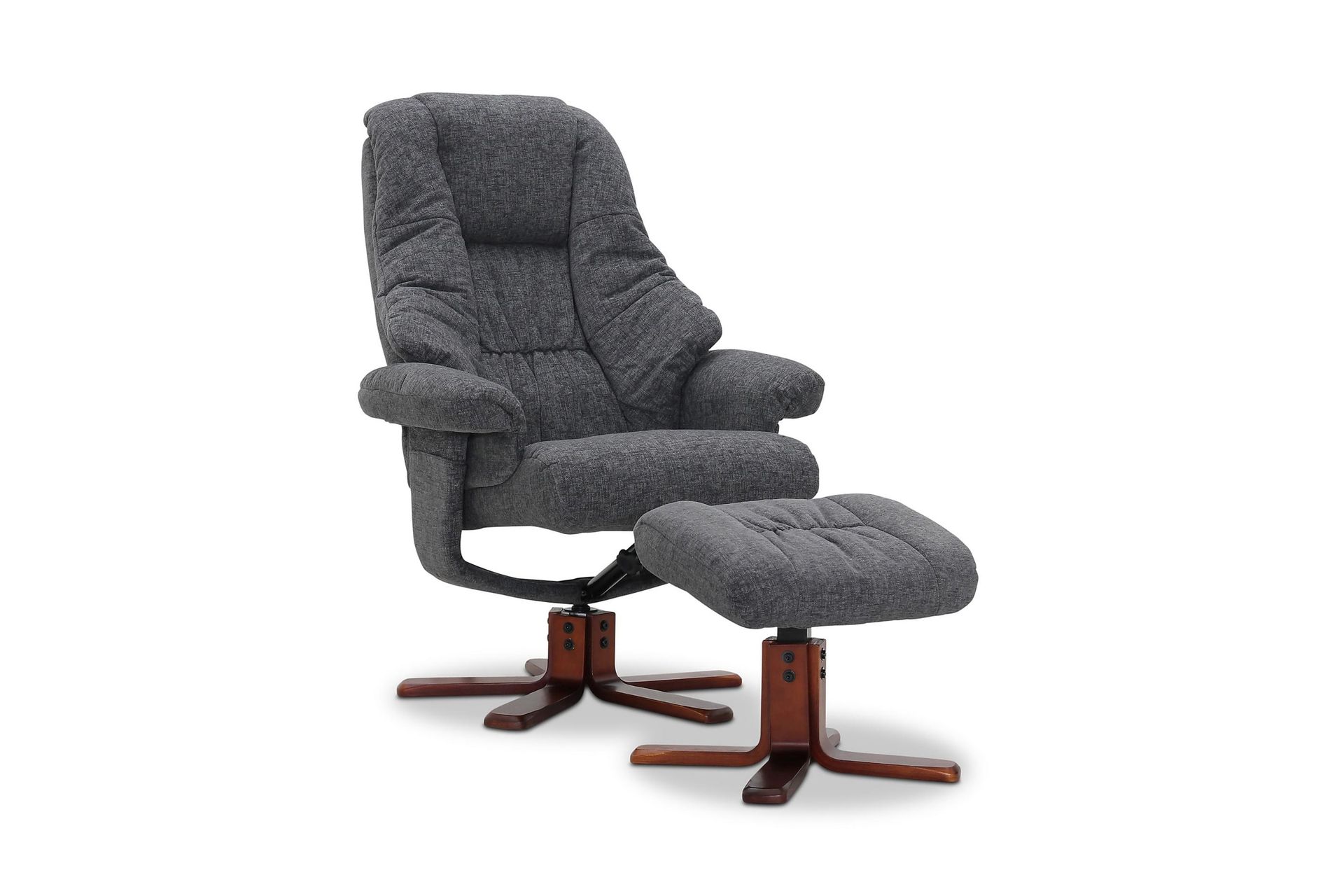 Pyörivä nojatuoli Comfy Harmaa - Kangas - Huonekalut - Tuoli & nojatuoli - Nojatuoli & lepotuoli