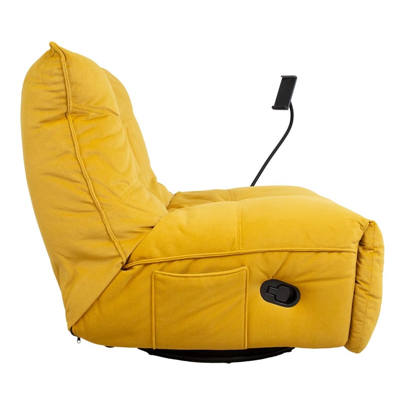 Recliner lepotuoli Selor manuaalisella mekanismilla - keltainen - Huonekalut - Tuoli & nojatuoli - Nojatuoli & lepotuoli - Nojatuoli rahilla