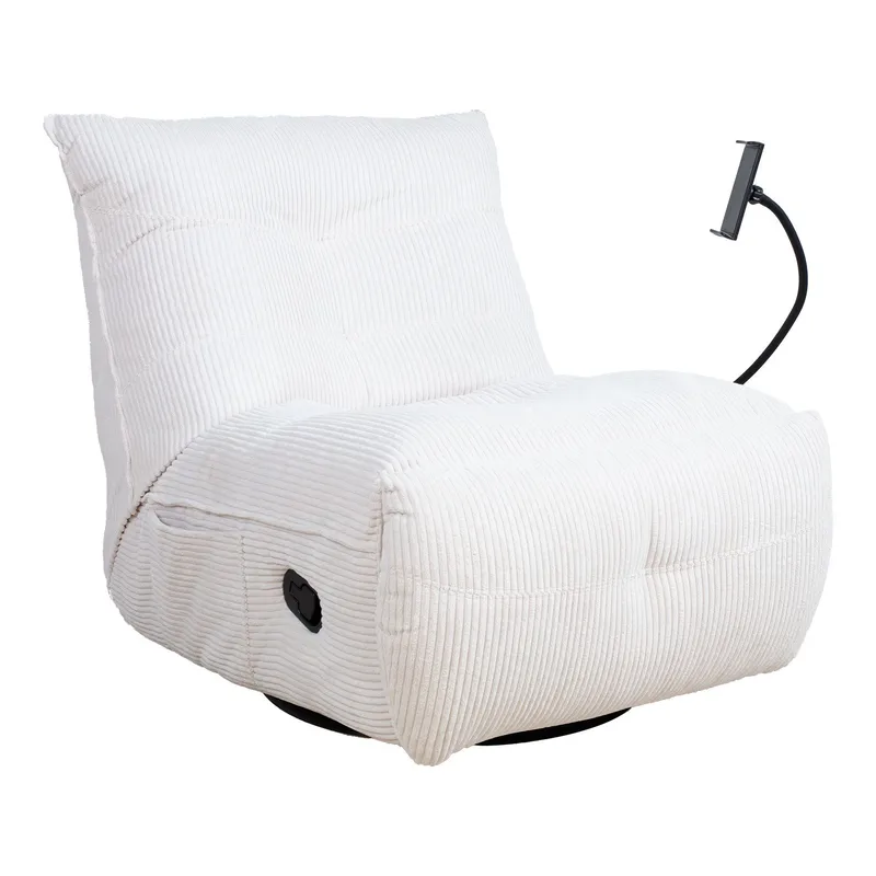 Recliner lepotuoli Selor manuaalisella mekanismilla, kermanvärinen