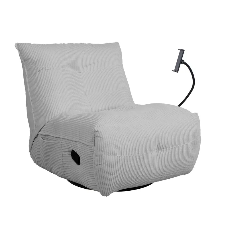 Recliner lepotuoli Selor manuaalisella mekanismilla, vaaleanharmaa