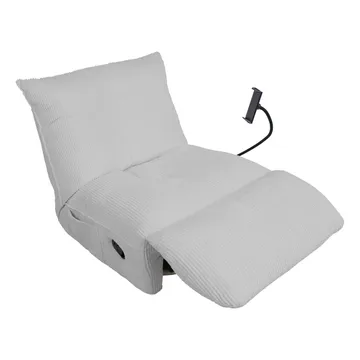 Recliner lepotuoli Selor manuaalisella mekanismilla - vaaleanharmaa - Huonekalut - Tuoli & nojatuoli - Nojatuoli & lepotuoli - Nojatuoli rahilla