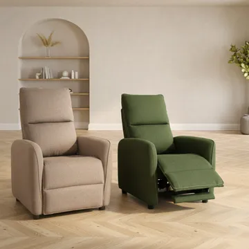 Recliner-nojatuoli Örsvik push back -mekanismilla - vihreä - Huonekalut - Tuoli & nojatuoli - Nojatuoli & lepotuoli - Nojatuoli rahilla