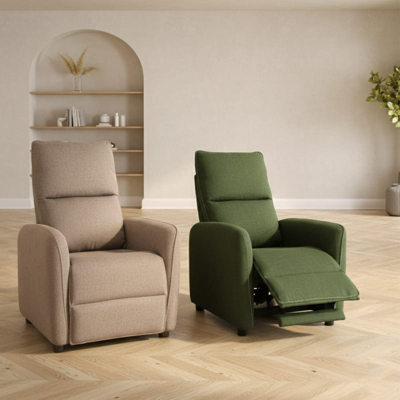 Recliner-nojatuoli Örsvik push back -mekanismilla - vihreä - Huonekalut - Tuoli & nojatuoli - Nojatuoli & lepotuoli - Nojatuoli rahilla