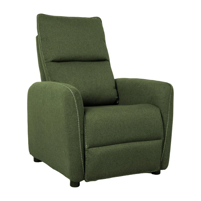 Recliner-nojatuoli Örsvik push back -mekanismilla, vihreä