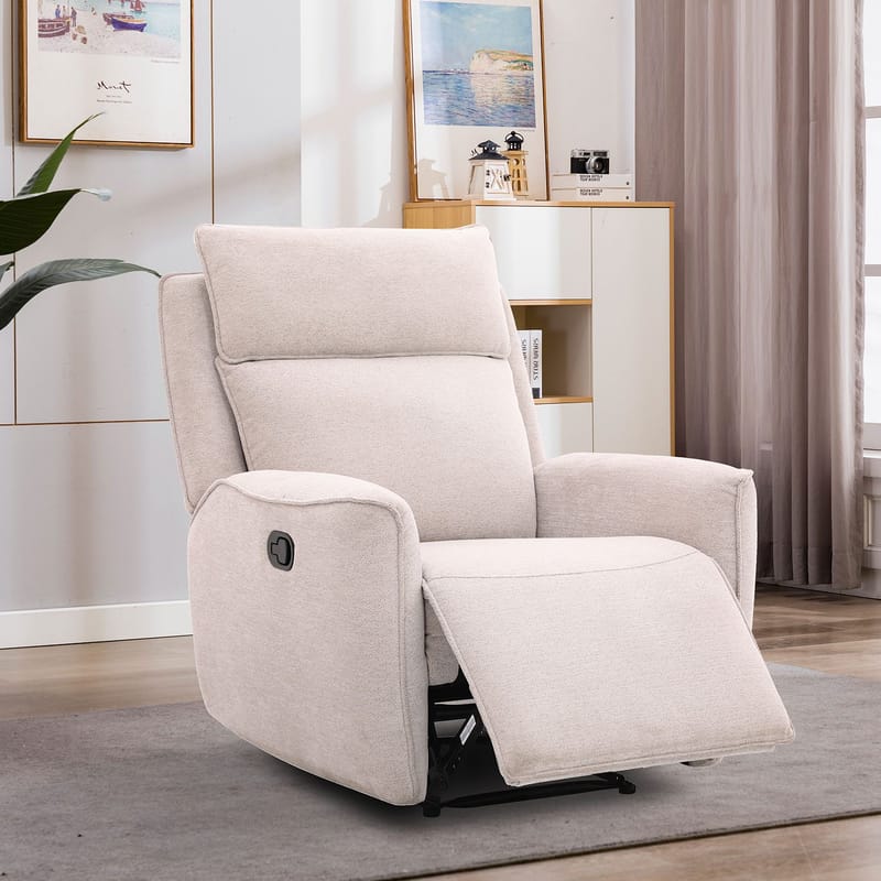 Recliner-nojatuoli Östvik manuaalisella mekanismilla - beige - Huonekalut - Tuoli & nojatuoli - Nojatuoli & lepotuoli - Mekanismituoli