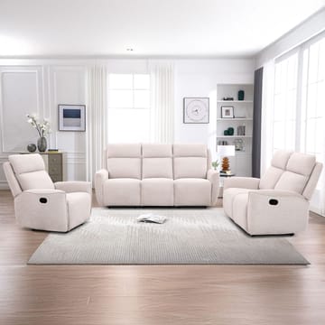 Recliner-nojatuoli Östvik manuaalisella mekanismilla - beige - Huonekalut - Tuoli & nojatuoli - Nojatuoli & lepotuoli - Mekanismituoli