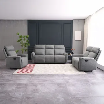 Recliner-nojatuoli Östvik manuaalisella mekanismilla - harmaa - Huonekalut - Tuoli & nojatuoli - Nojatuoli & lepotuoli - Mekanismituoli