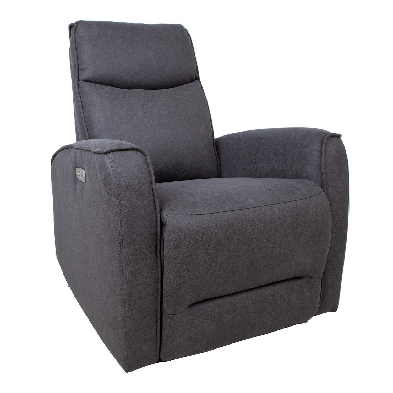 Recliner-nojatuoli Björna sähköisellä mekanismilla - harmaa