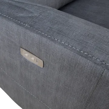 Recliner-nojatuoli Darvi sähköisellä mekanismilla - harmaa sametti - Huonekalut - Tuoli & nojatuoli - Nojatuoli & lepotuoli - Mekanismituoli