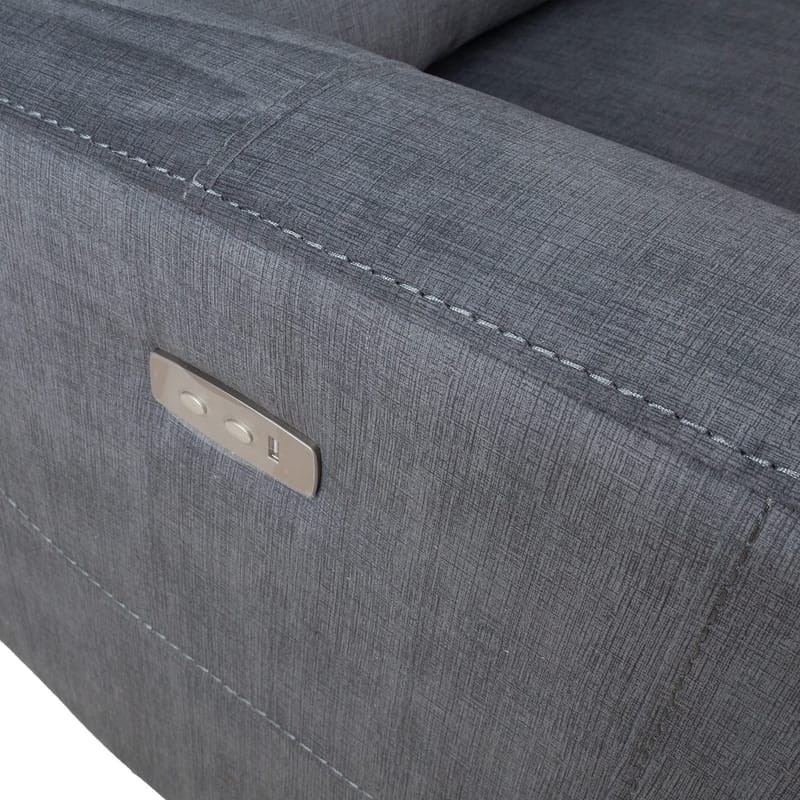 Recliner-nojatuoli Darvi sähköisellä mekanismilla - harmaa sametti - Huonekalut - Tuoli & nojatuoli - Nojatuoli & lepotuoli - Mekanismituoli