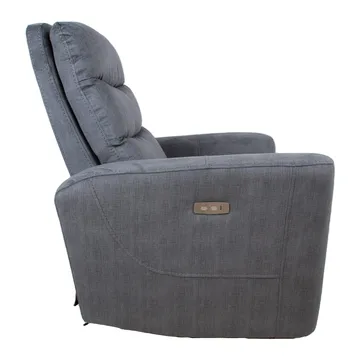 Recliner-nojatuoli Darvi sähköisellä mekanismilla - harmaa sametti - Huonekalut - Tuoli & nojatuoli - Nojatuoli & lepotuoli - Mekanismituoli