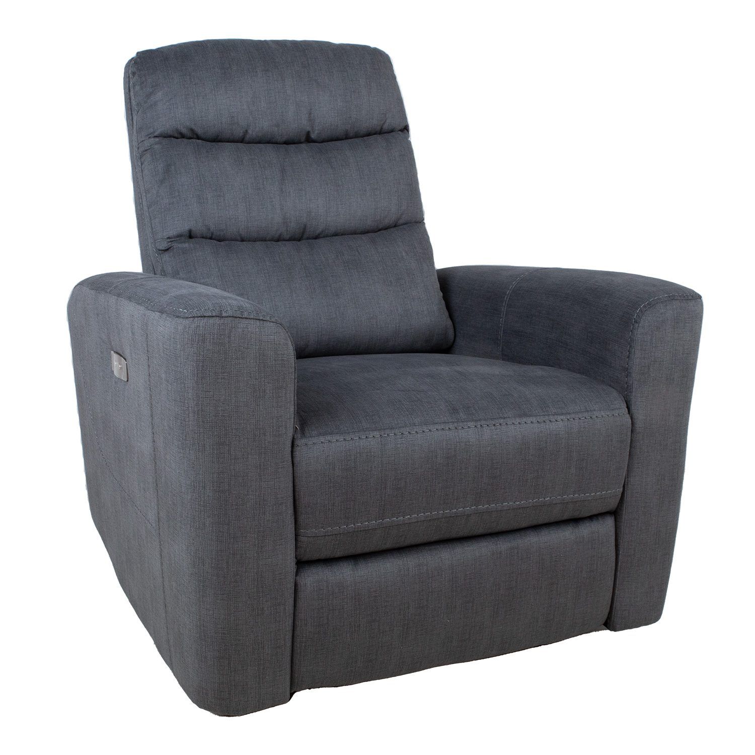 Recliner-nojatuoli Darvi sähköisellä mekanismilla - harmaa sametti