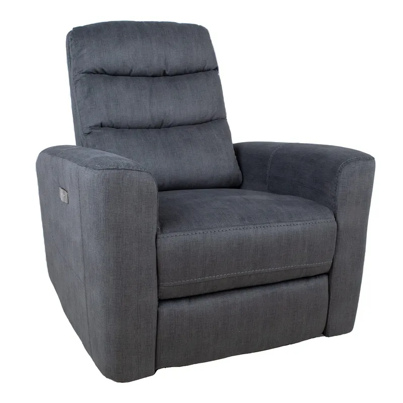 Recliner-nojatuoli Darvi sähköisellä mekanismilla, harmaa sametti