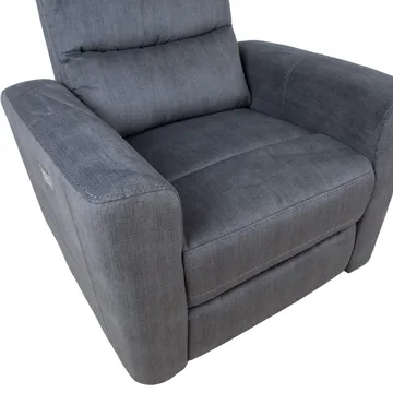 Recliner-nojatuoli Darvi sähköisellä mekanismilla - harmaa sametti - Huonekalut - Tuoli & nojatuoli - Nojatuoli & lepotuoli - Mekanismituoli
