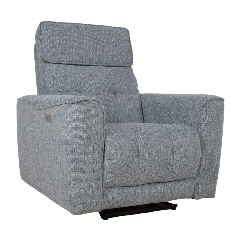 Recliner-nojatuoli Glendor sähköisellä mekanismilla harmaa, Sinertävänharmaa